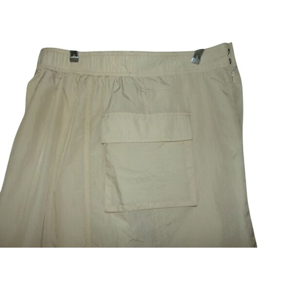 No Comment Skirt Junior Size Large Beige Cargo Midi toggle drawstring nylon - Picture 13 of 14